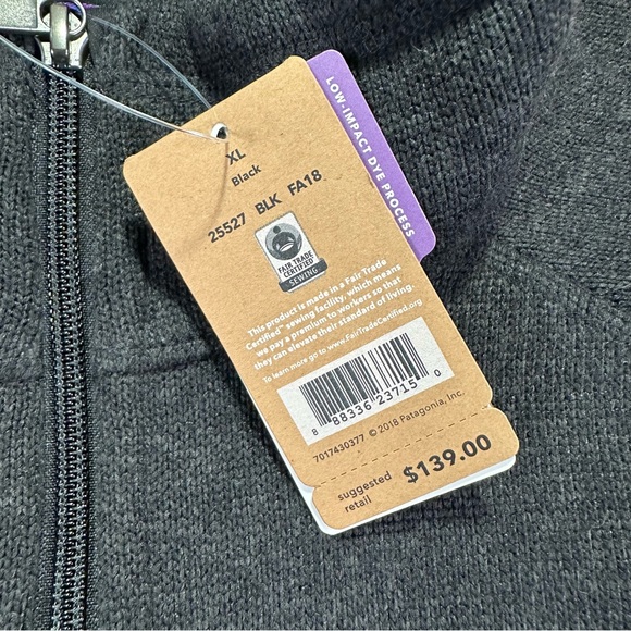 NWT Patagonia Fleece Zip-Up Jacket Size XL - Picture 5 of 16